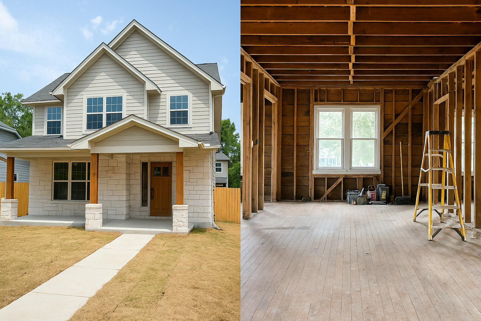 Custom Home Builds vs. Renovations