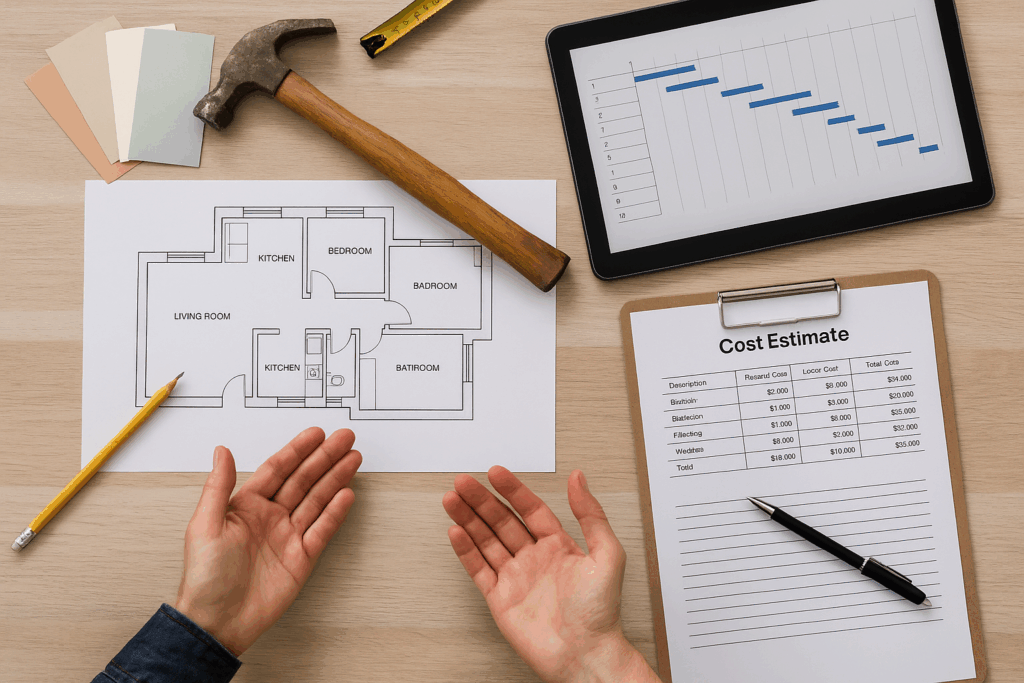 Curated visual reference: Cost Reduction Apartment Renovation Techniques Reference: The Ultimate Guide To Planning A Full Home Renovation Timelines